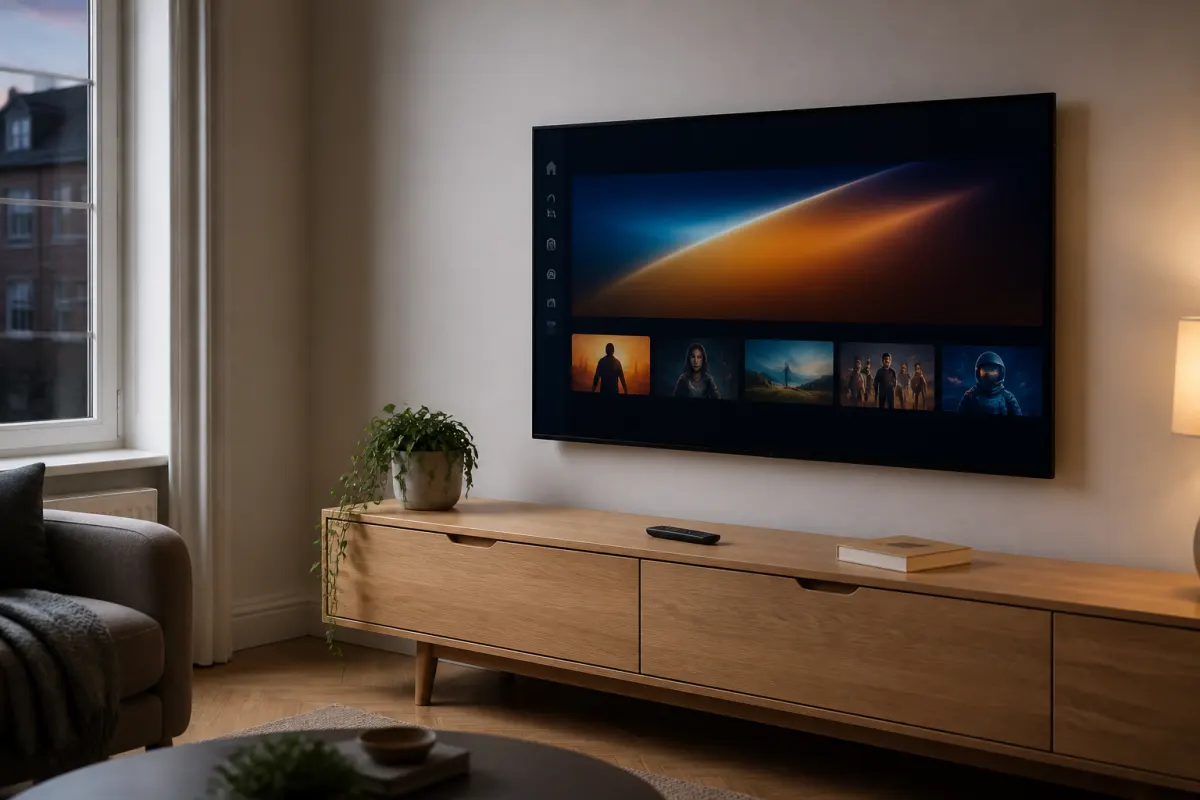 Living room TV ready for StreamQ setup
